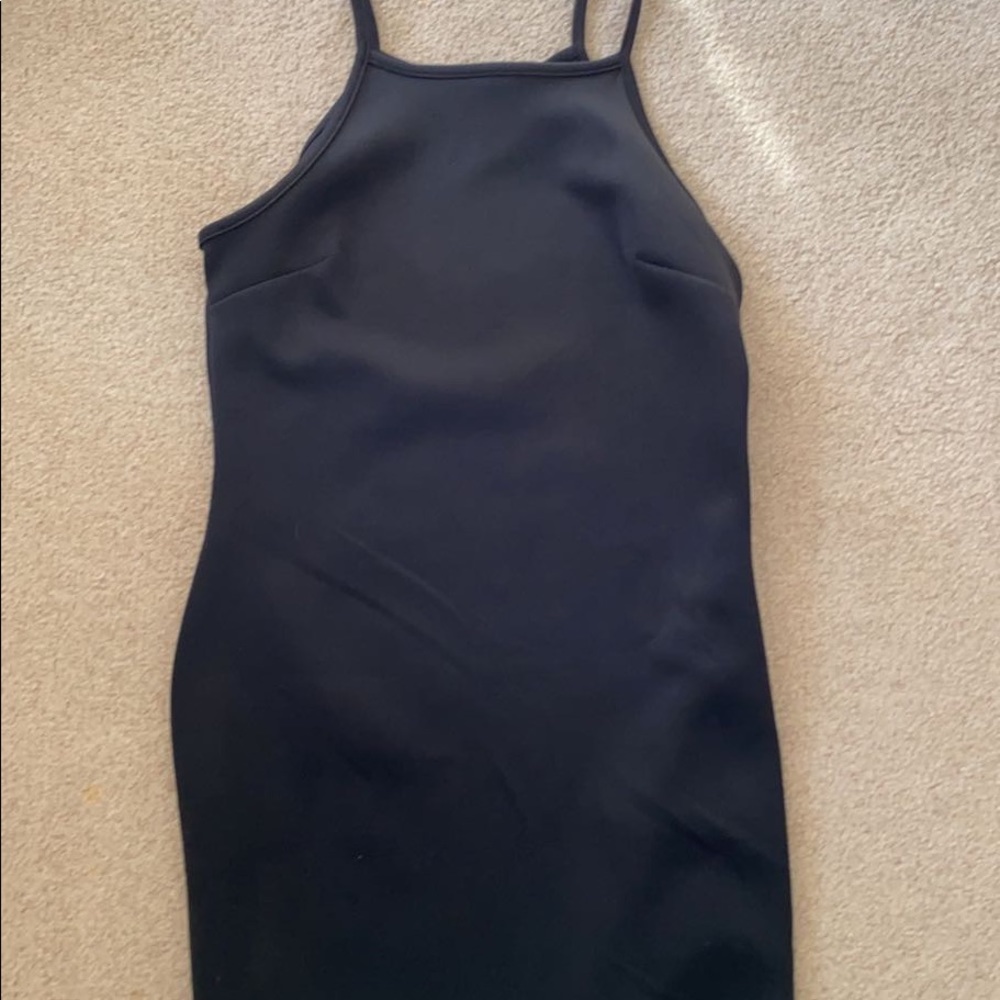 Black mini dress